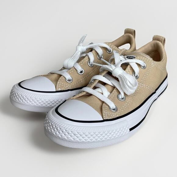 Converse CTAS Madison Ox Coastal Dune Sand Women's Sz 5.5 Sneakers White Black - Picture 9 of 10